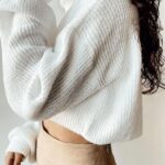 Cropped Tricot Mousse Branco