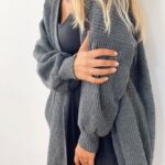 Cardigan Tricot Chumbo