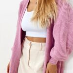 Cardigan Tricot Rosa