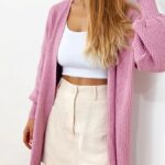 Cardigan Tricot Rosa