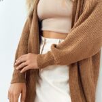 Cardigan Tricot Caramelo